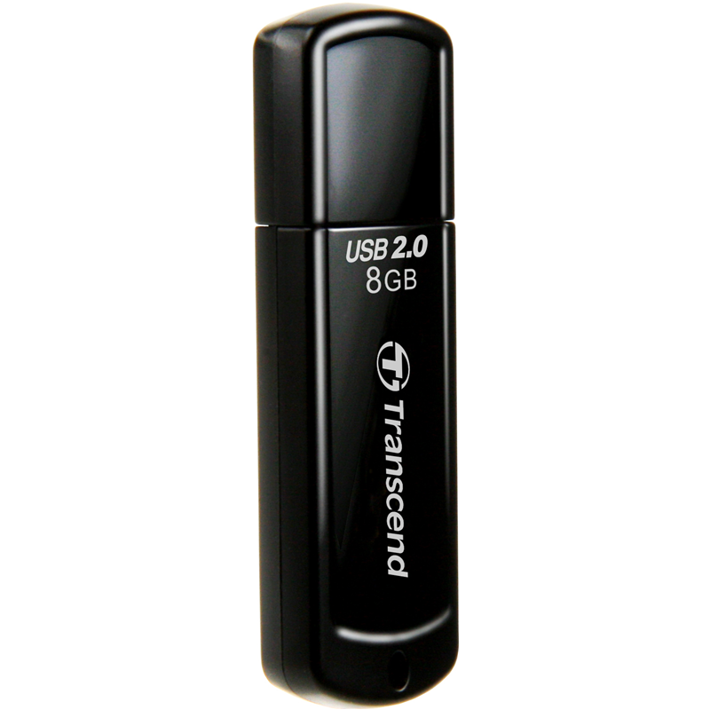Флеш Диск Transcend 8Gb Jetflash 350 TS8GJF350 USB2.0 черный