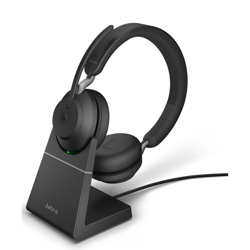 Гарнитура беспроводная Jabra Evolve2 65, Link380c MS Stereo Stand Black