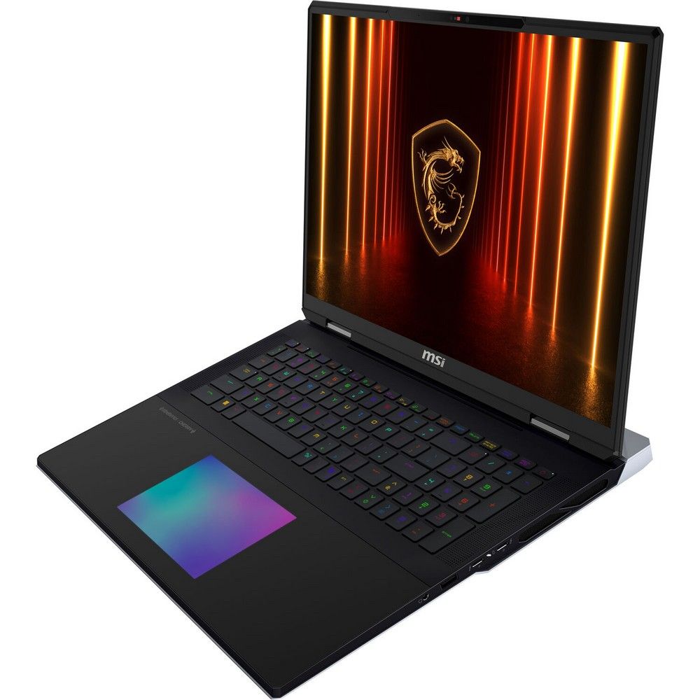 MSI Titan 18 HX AI A2XWJG-206RU Этот мощный игровой и профессиональный ноутбук сочетает большой 18 экран с ультра-высоким разрешением 3840x2400 и MiniLED-подсветкой, что обеспечивает исключительную детализацию и глубокую контрастность для работы с видео и