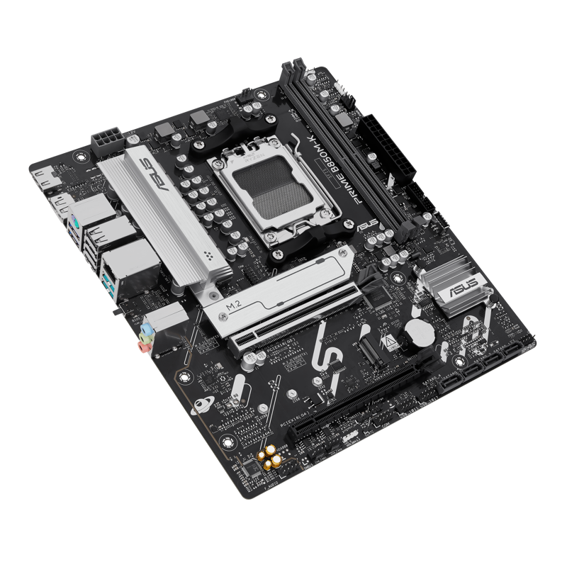 Материнская плата Asus PRIME B850M-K Socket AM5 AMD B850 2xDDR5 mATX AC`97 8ch(7.1) 2.5Gg RAID+HDMI+