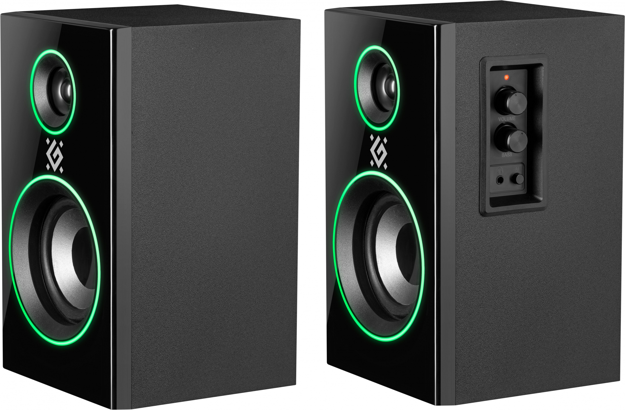 Колонки Defender Solar 20 2.0 черный 20Вт BT беспроводные BT