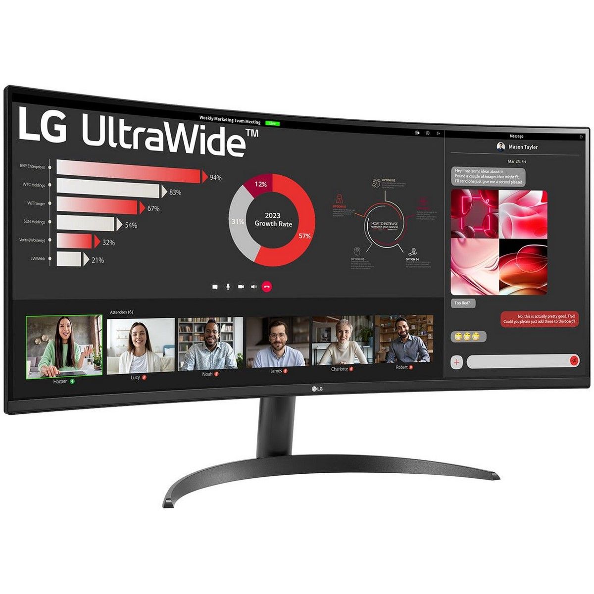 Монитор LG 34" UltraWide 34WR50QK-B черный VA LED 21:9 HDMI матовая 300cd 178гр/178гр 3440x1440 100H