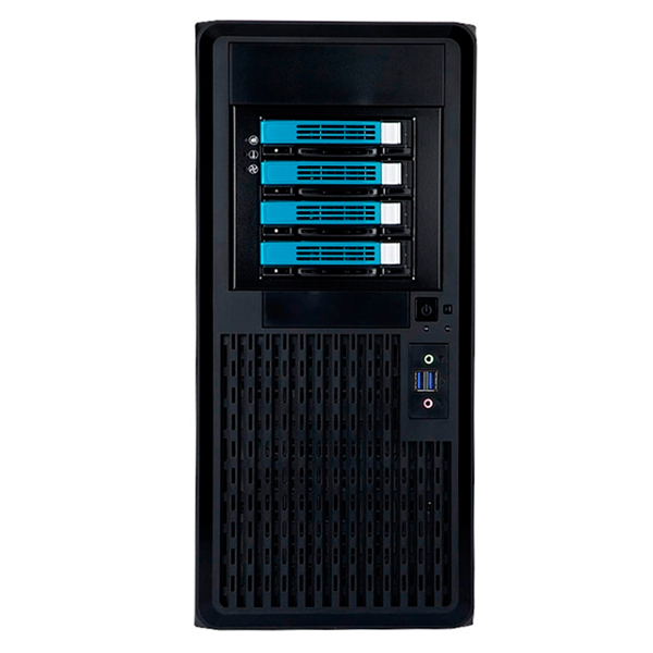 Корпус серверный Midi Tower InWin PE689 Black 750W P75F 80plus Gold USB3.0*2+A(HD)+front fan 120mm*1