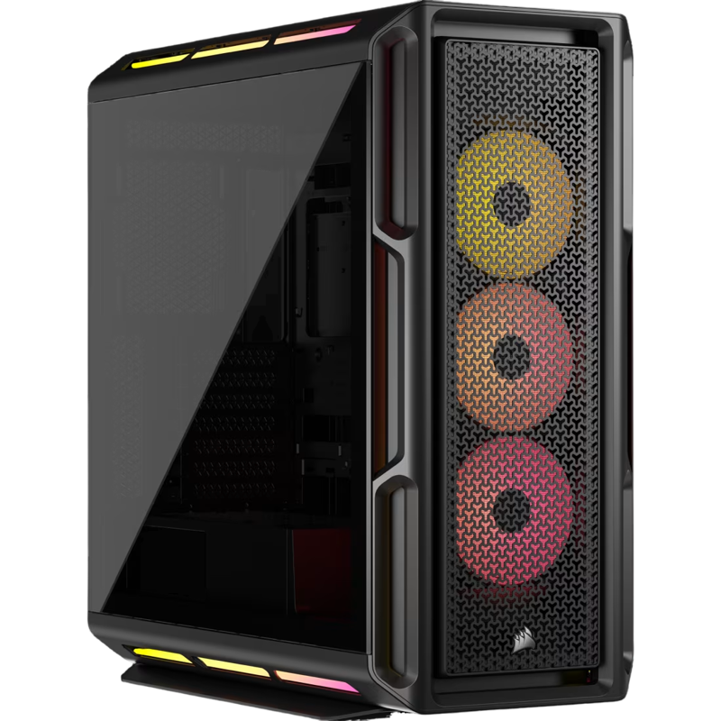 Корпус Corsair iCUE LINK 5000T LX RGB, Midi-Tower, TG, 3x120mm RGB, 4xUSB-A 3.2, 1xUSB 3.2 Type-C, E