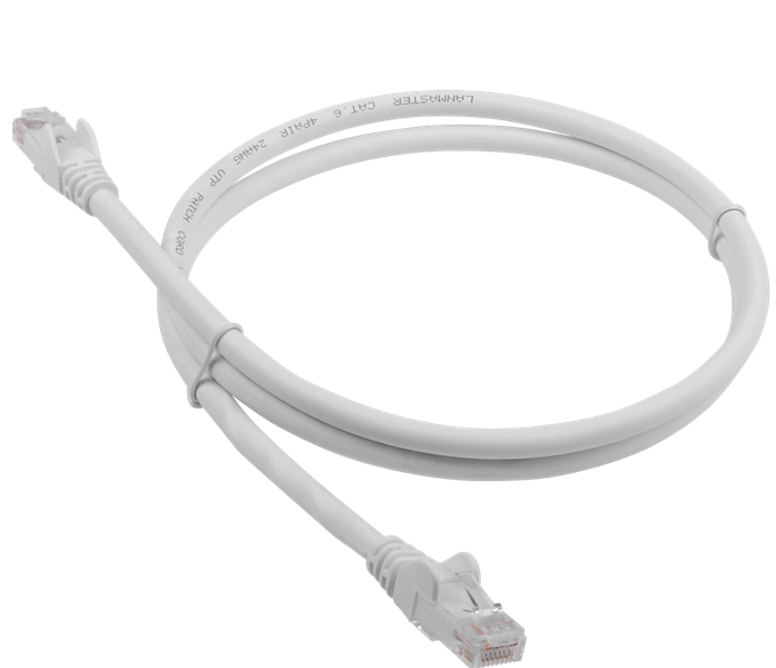 Патч-корд Lanmaster LAN-PC45/U6-0.5-WH UTP RJ-45 вил.-вилка RJ-45 кат.6 0.5м белый LSZH (уп.:1шт)