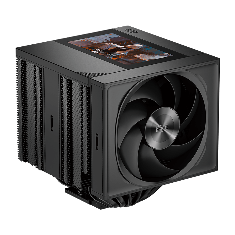 Кулер для процессора PCCooler RZ820 Display BK (290W, 4-pin PWM, LED, 169mm, Al/Cu, 8x6mm, 1x140mm +
