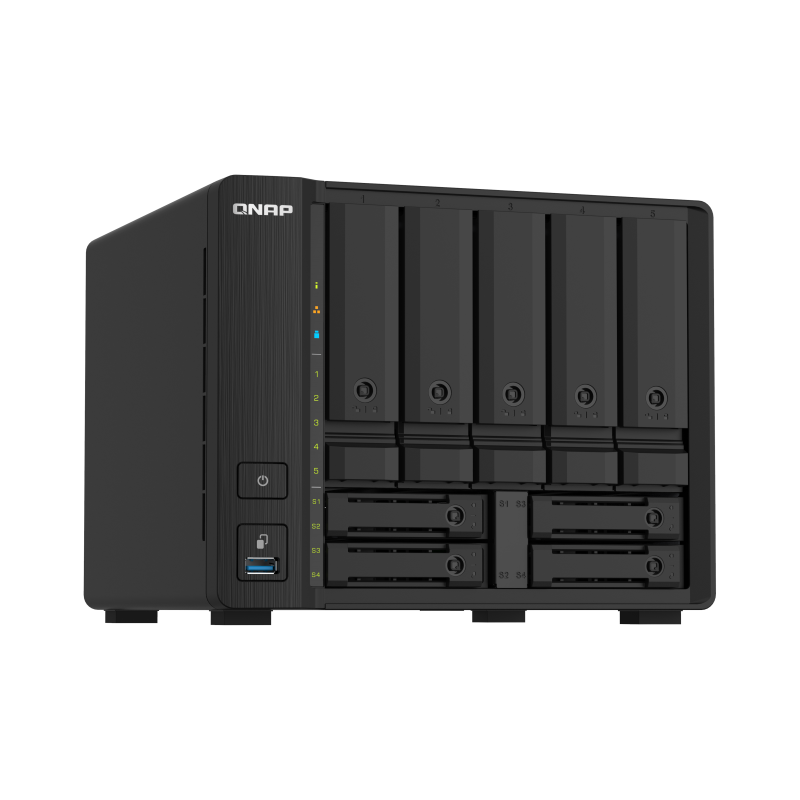 Сетевое хранилище без дисков/ SMB QNAP TS-932PX-4G 9-Bay NAS, 5 x 3.5" and 4 x 2.5" drive slots, Alp