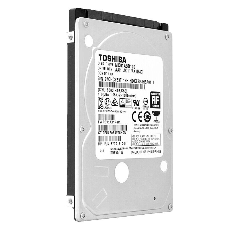 Жесткий диск Toshiba SATA 1TB 2.5" 6.0 Gbit/s 5400 rpm 8Mb 1 year warranty (replacement WD10SPZX, ST