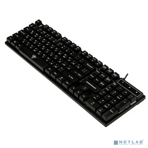 Клавиатура KG-23U BLACK Nakatomi Gaming - игровая с RGB-подсветкой, USB, черная 