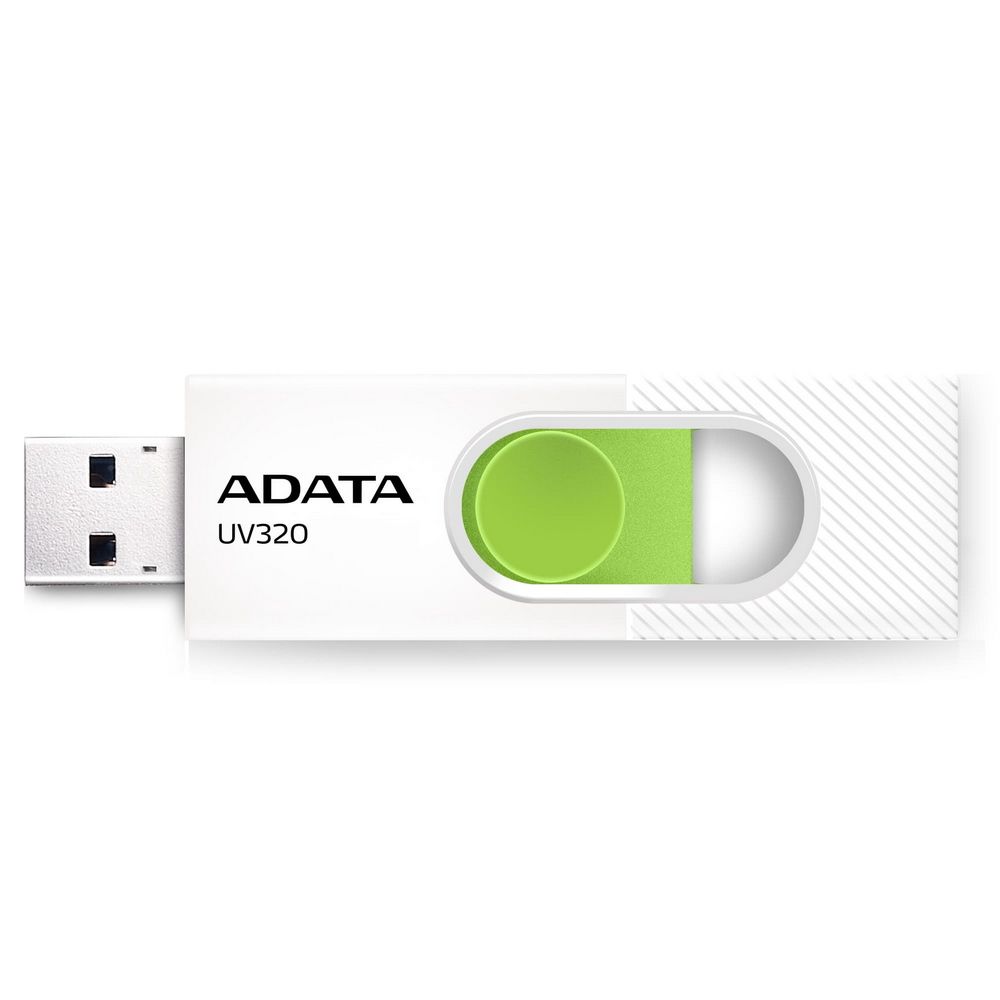 Флеш Диск A-Data 32GB UV320 AUV320-32G-RWHGN USB3.2 белый/зеленый