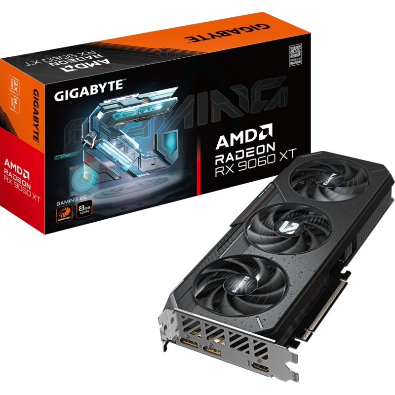 Видеокарта Gigabyte PCI-E 5.0 GV-R9060XTGAMING-8GD AMD Radeon RX 9060XT 8Gb 128bit GDDR6 2530/20000 