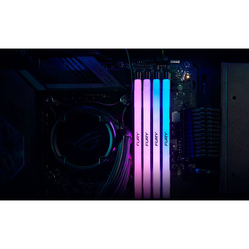 Память DDR5 16GB 7200MHz Kingston KF572C38RSA-16 Fury Renegade Black RGB RTL Gaming PC5-57600 CL38 D