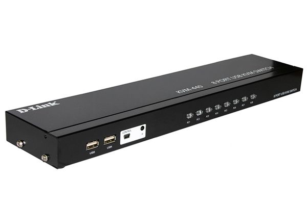 Переключатель D-Link 8-port KVM Switch, VGA+USB ports