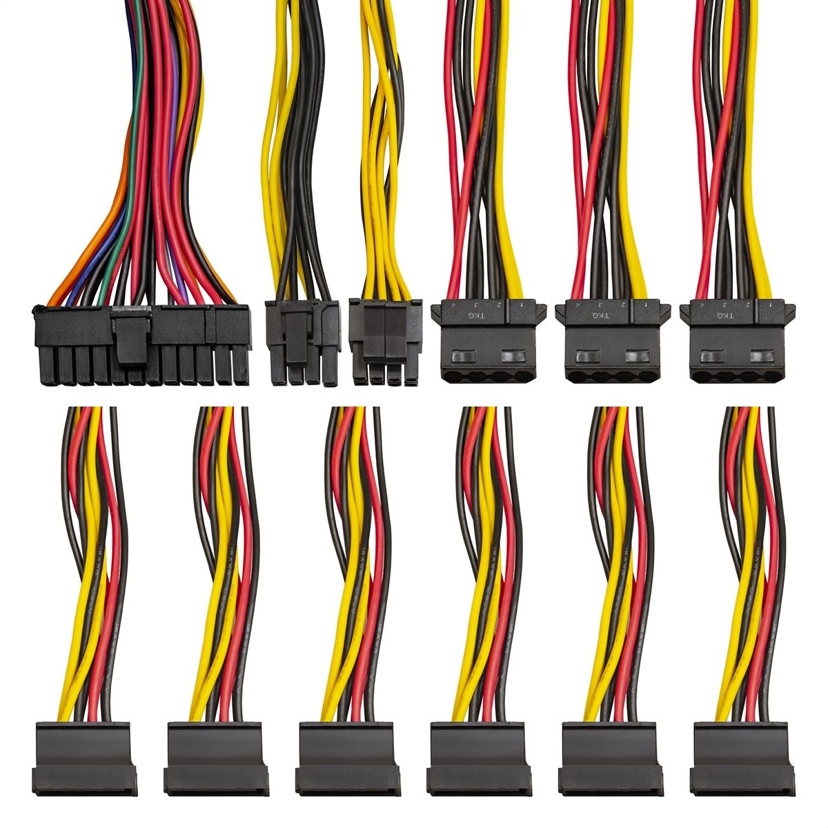 Exegate EX235029RUS Блок питания 500W <RM-500ADS> APFC,2х8 cm fan, 20+4pin/(4+4)pin , 2xPCI-E , 9xSA
