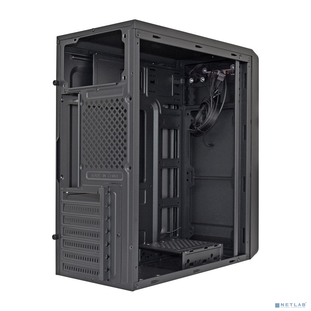 Exegate EX283070RUS Корпус Miditower ExeGate XP-332 Black, ATX, <без БП>, 2*USB, Audio
