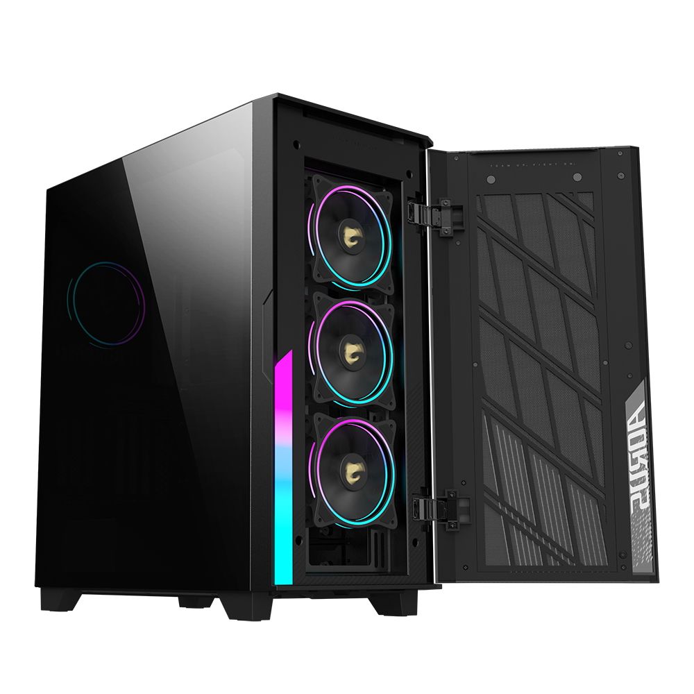 Корпус Gigabyte AORUS C500G ST MidTower, E-ATX, USB-C x1, USB 3.0 x2, Audio I/O, Black,TG