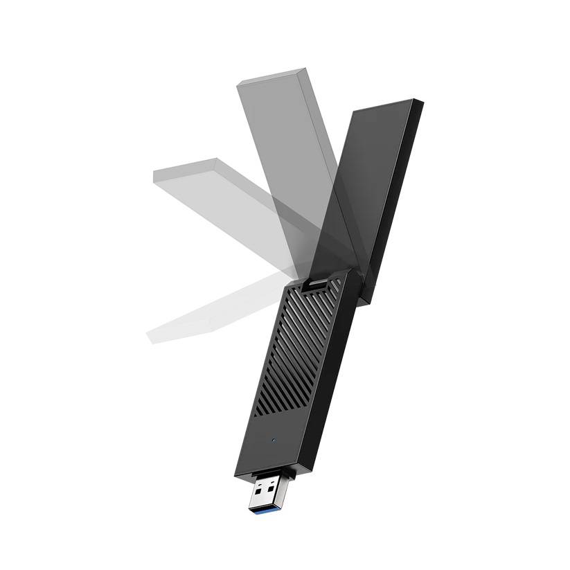 Cudy WU6500 1.0 USB-адаптер Wi-Fi 7 BE6500 с высоким коэффициентом усиления, 2,4/5/6 ГГц, до 6452 Мб