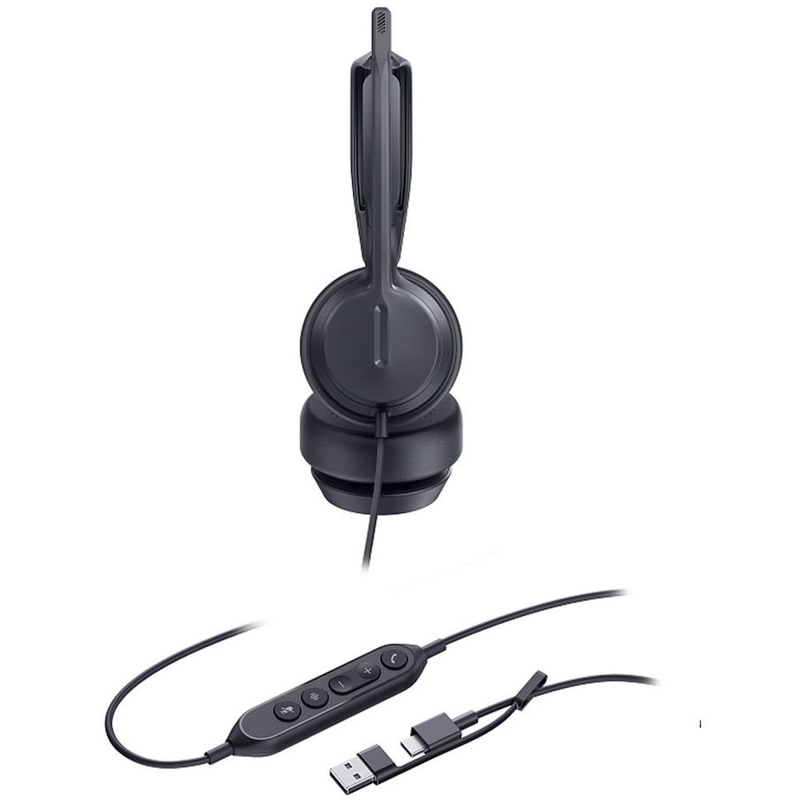 Гарнитура проводная Yealink UH42 Dual UC USB-C/A черный