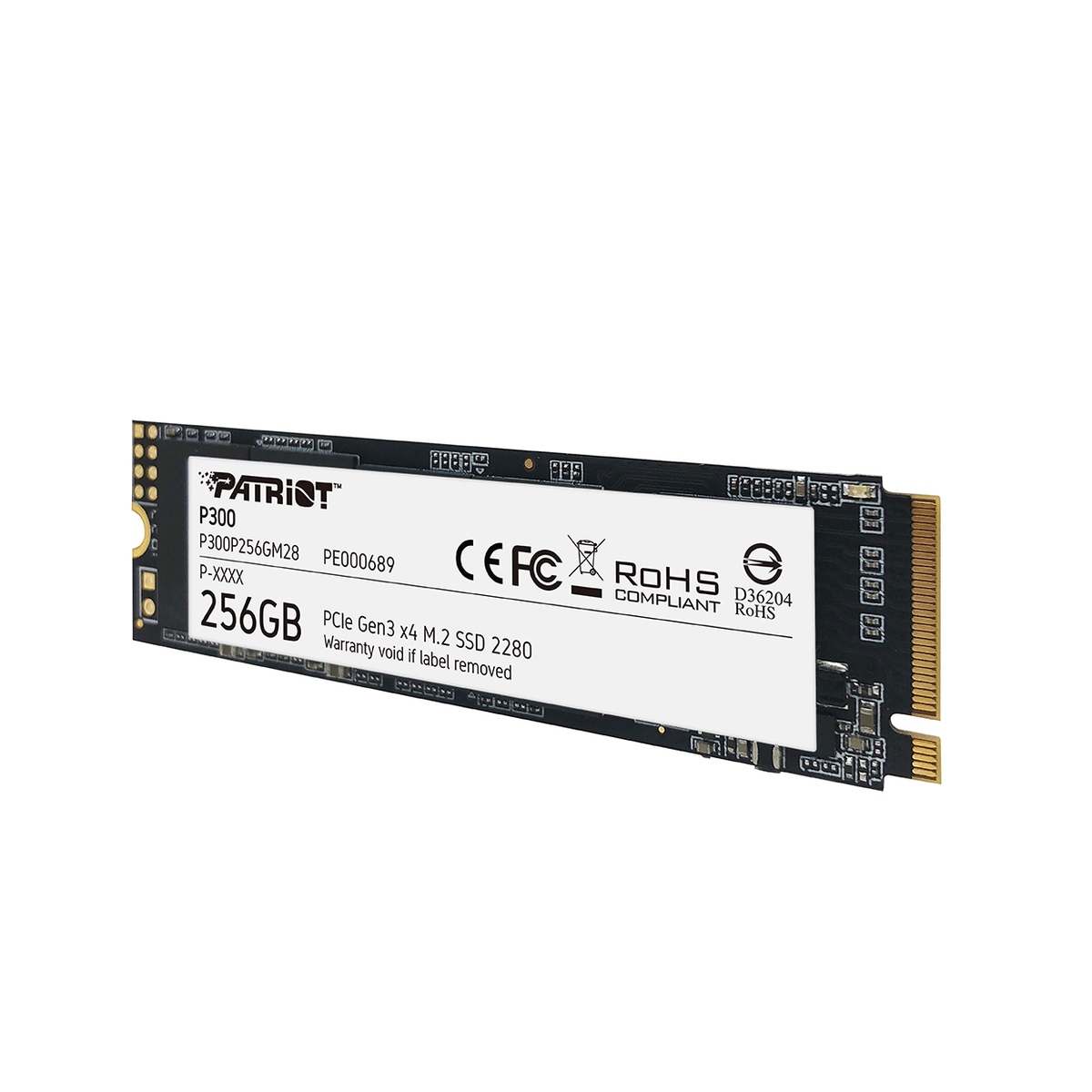 Накопитель SSD Patriot PCIe 3.0 x4 256GB P300P256GM28 P300 M.2 2280