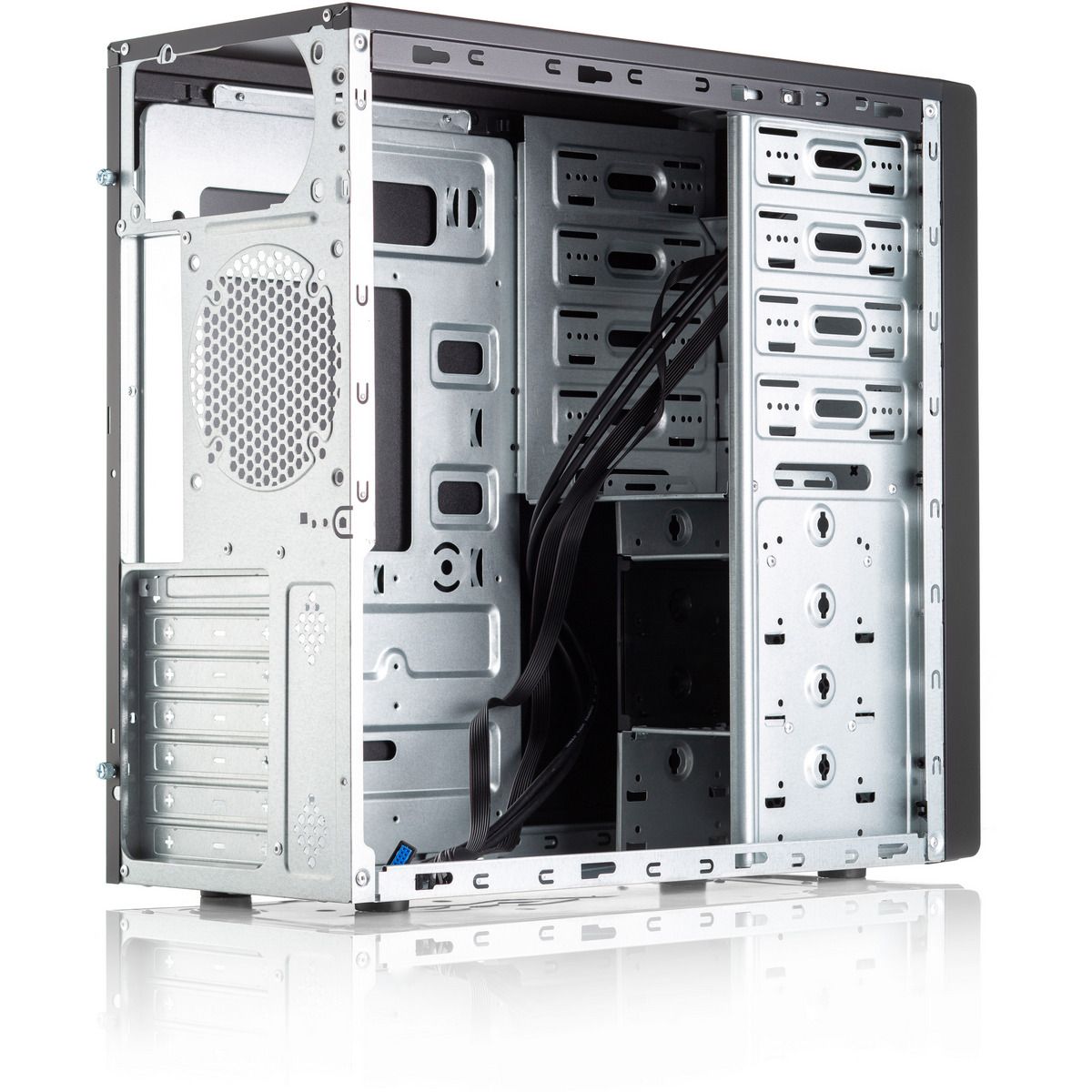 Корпус FoxLine FL-886-U32 ATX case, black, w/o PSU, w/2xUSB3.0, w/o pwr cord, w/o FAN