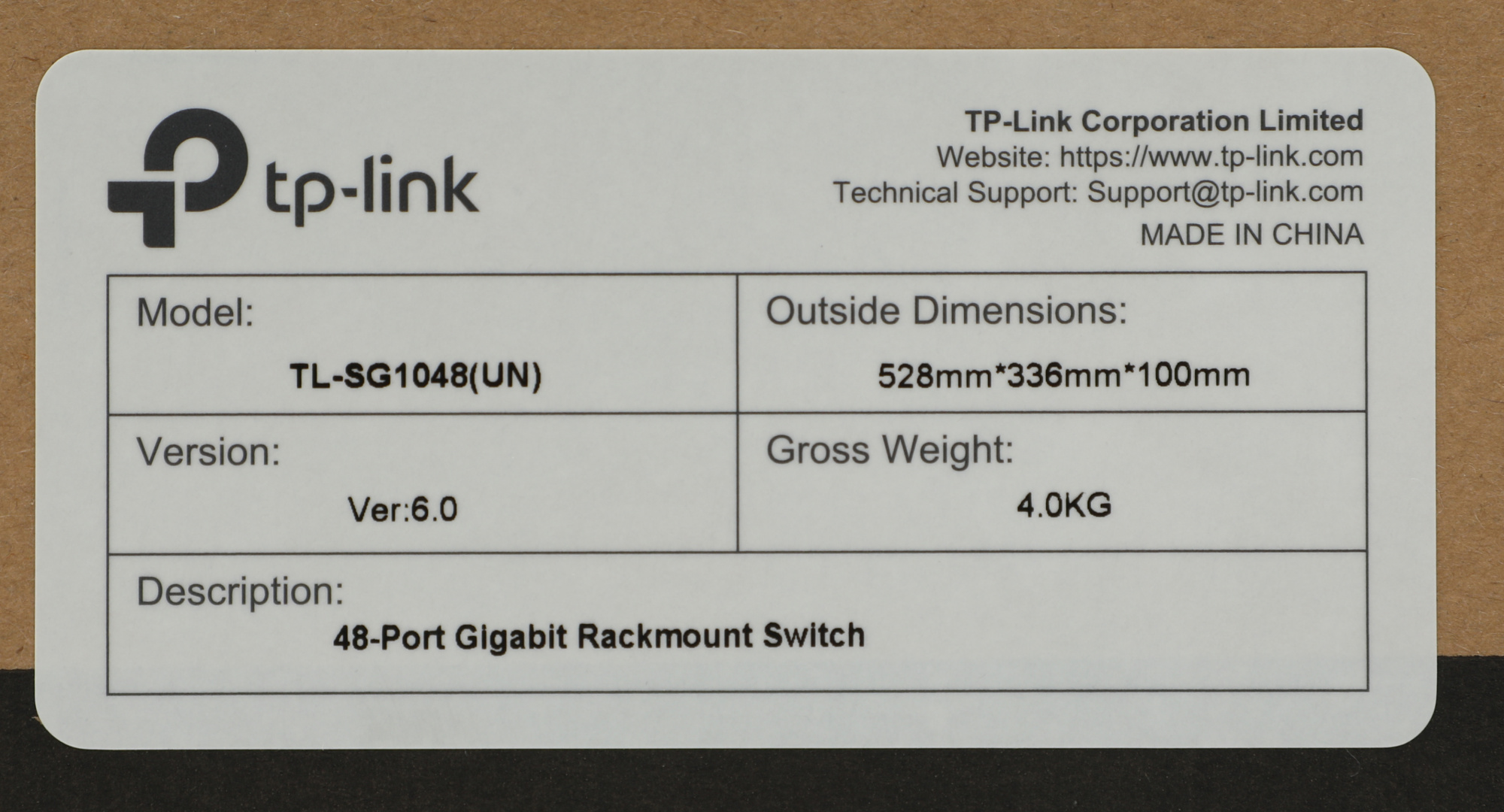 Коммутатор TP-Link TL-SG1048 (L2) 48x1Гбит/с неуправляемый