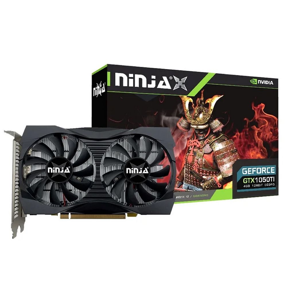 Видеокарта Ninja (Sinotex) GTX1050Ti 4GB GDDR5 128bit DVI-D DP HDMI 2FAN RTL
