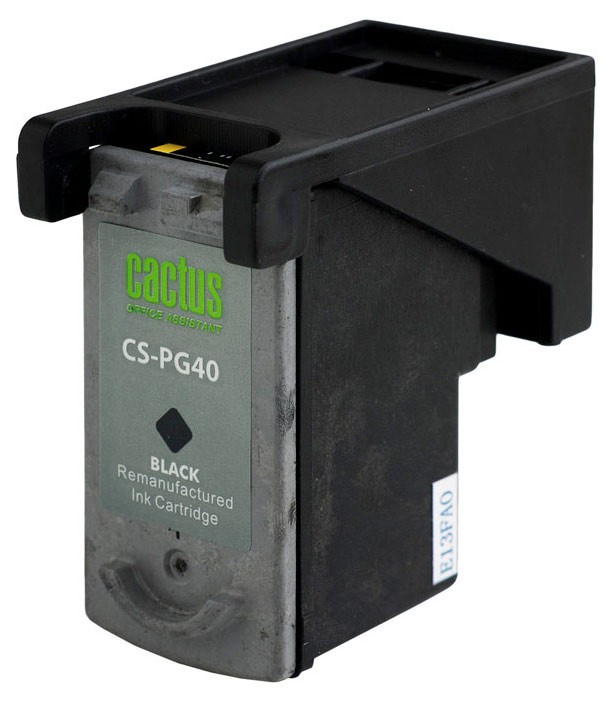 Картридж струйный Cactus CS-PG40 PG-40 черный (18мл) для Canon Pixma MP150/MP160/MP170/MP180/MP210/M