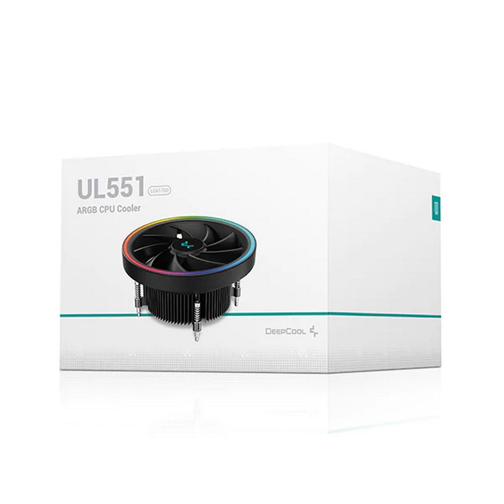 Кулер для процессора DEEPCOOL UL551 1700 LGA1700 (27шт/кор, PWM, FAN 136mm, ARGB LED ring) Color BOX