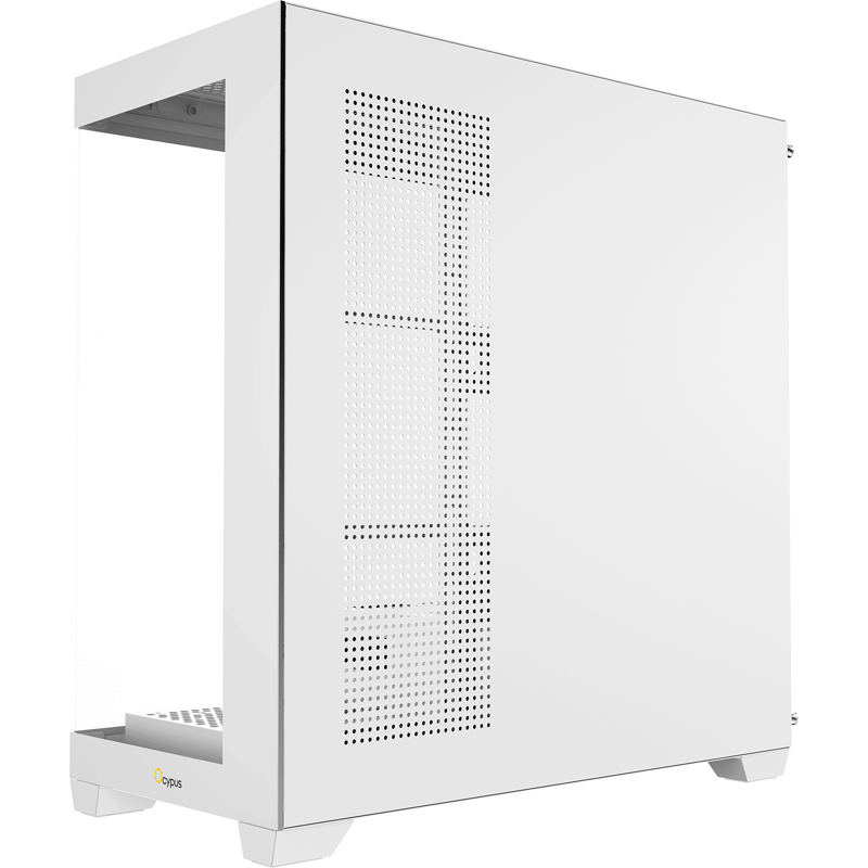 Корпус Ocypus Gamma C72 WH, Midi-Tower, TG, no fans, 2xUSB-A 2.0 + 1xUSB-A 3.0, ATX, mATX, mITX Whit