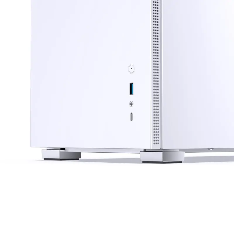 Корпус JONSBO D31 STD, Mini-Tower, TG, no fan, 1xUSB-A 3.2 + 1xUSB-C 3.2, mATX, mDTX, mITX White