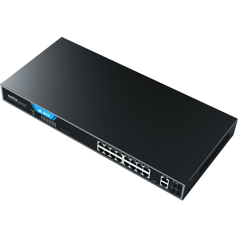 Коммутатор Netis ST220GPR-2G2S (L2) 18x1Гбит/с 2SFP 16PoE 225W настраиваемый