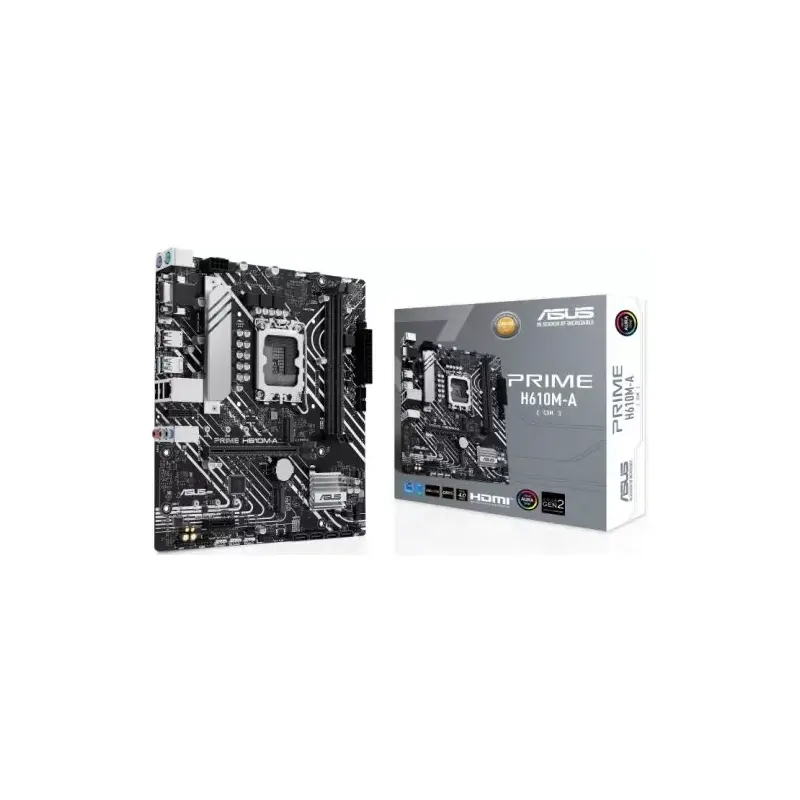 Материнская плата Asus PRIME H610M-A-CSM Soc-1700 Intel H610 2xDDR5 mATX AC`97 8ch(7.1) GbLAN+VGA+HD