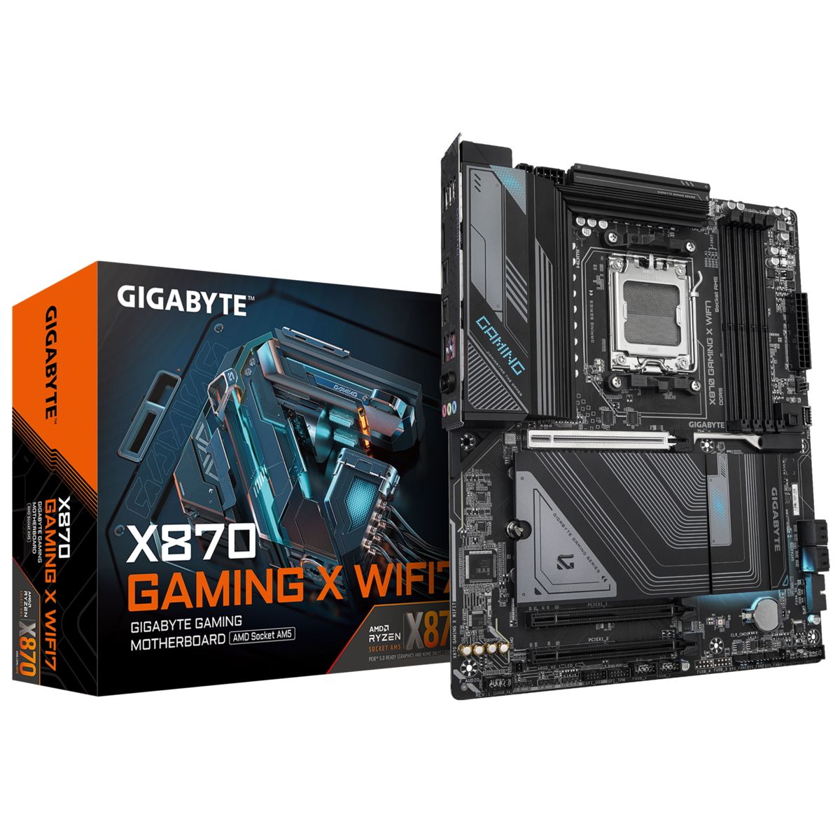 Материнская плата Gigabyte X870 GAMING X WIFI7 Socket AM5 AMD X870 ATX AC`97 8ch(7.1) 2.5Gg RAID+HDM