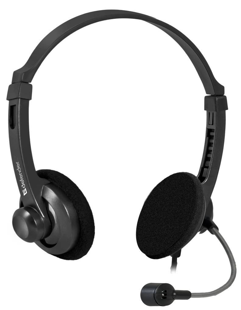 Гарнитура Defender Aura 104 черный, кабель 1,8 м [63104]