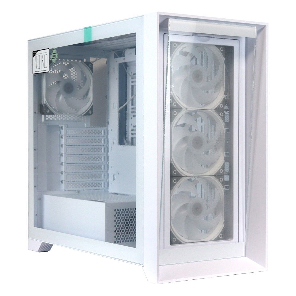 Корпус ACD Lagrange white with 4 pcs ARGB fan (PWM+5V 3PIN) +FAN HUB