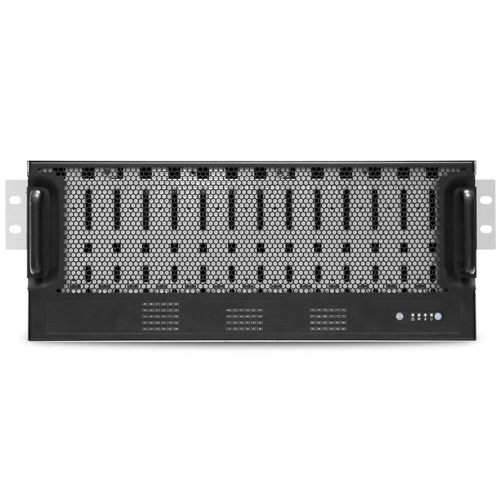 Корпус AIC XJ1-40781-02 J4078-01-35X J4078-01, 4U, 78xSATA/SAS HS 3.5" bay, hot swap JBOD, 2xSA
