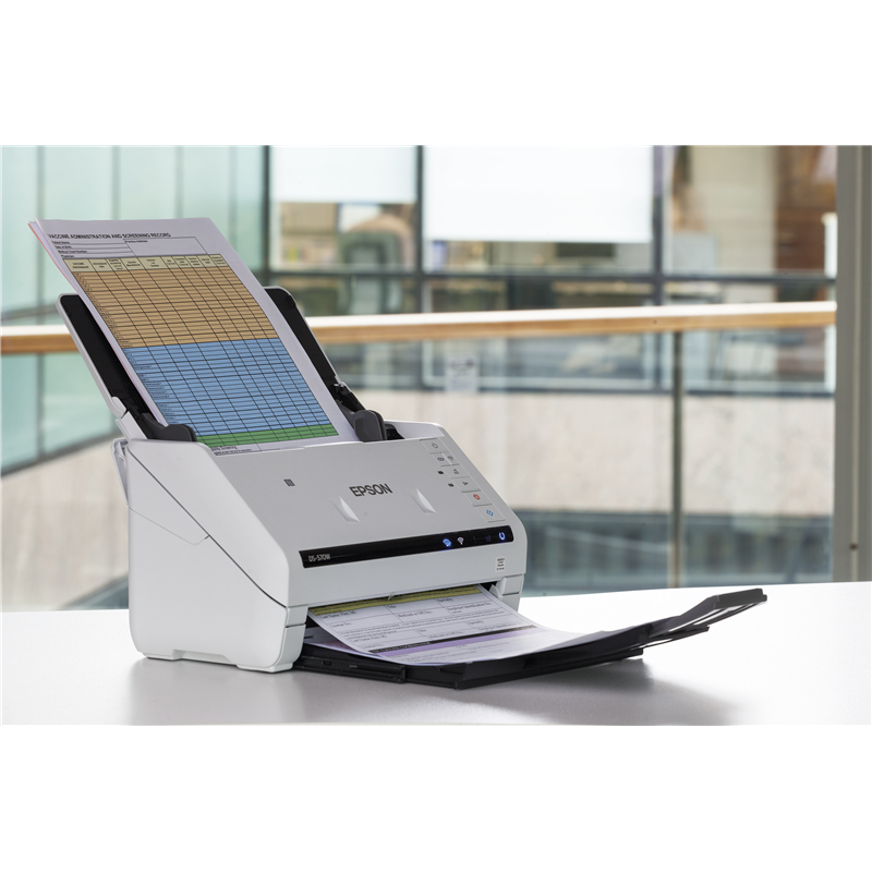 EPSON WorkForce DS-530II  (B11B261401) {, A4, протяжной, 600dpi, 35 стр. / мин, USB3.0, DADF} 