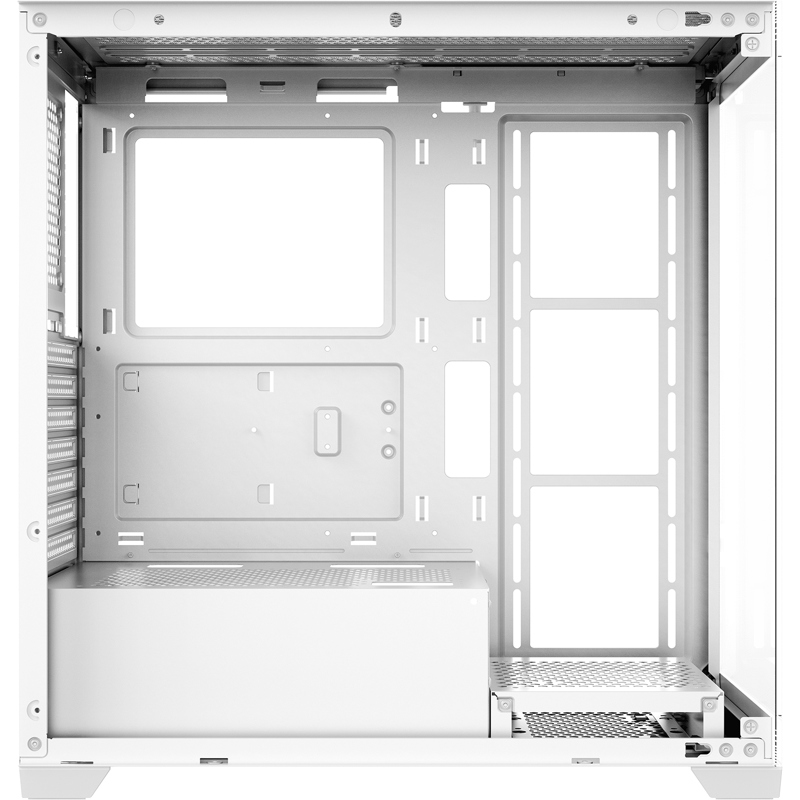 Корпус Ocypus Gamma C72 WH, Midi-Tower, TG, no fans, 2xUSB-A 2.0 + 1xUSB-A 3.0, ATX, mATX, mITX Whit
