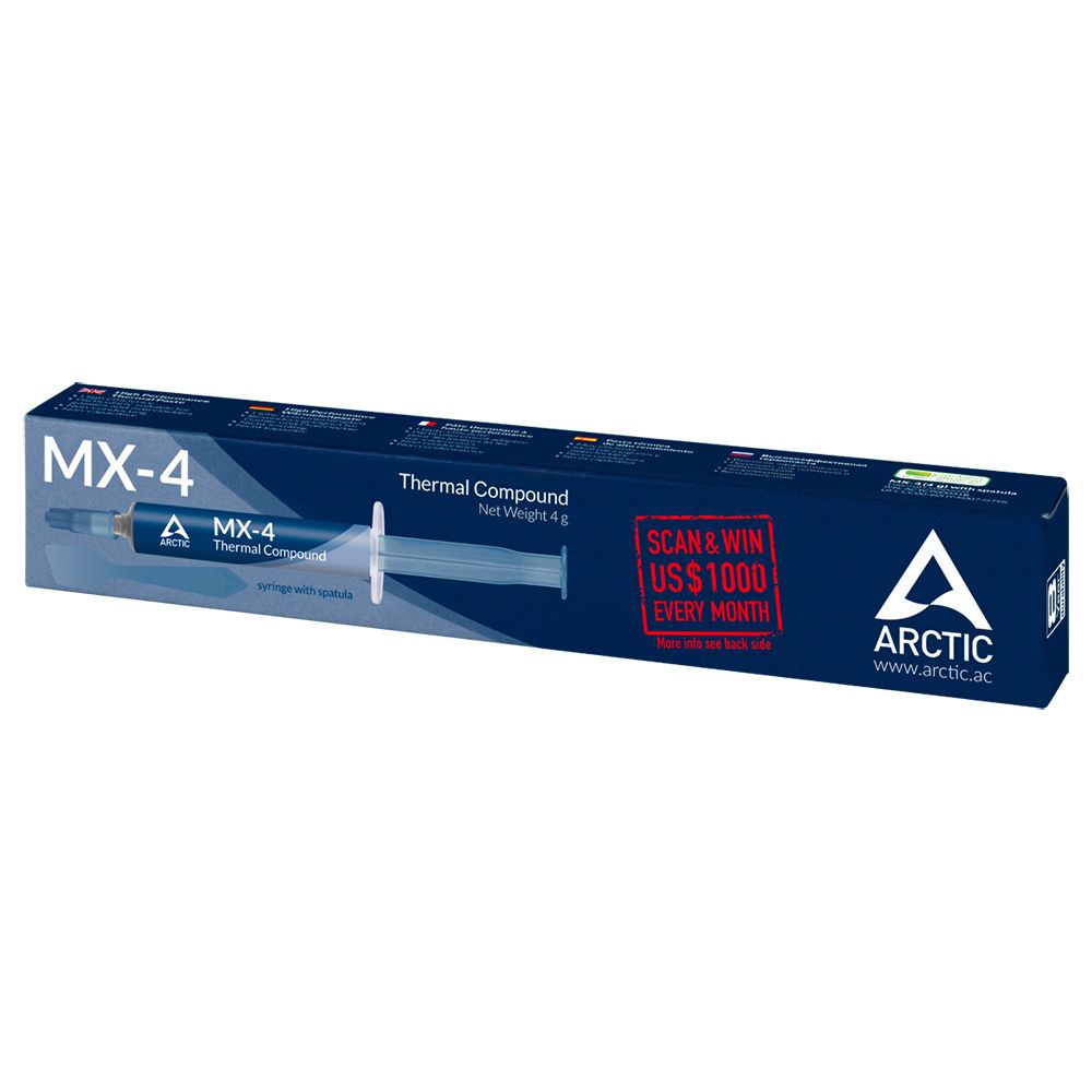 Термопаста MX-4 Thermal Compound 4-gramm  mit Spachtel  (ACTCP00031B) 