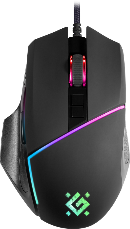Defender Warfame GM-880L RGB [52880] {Проводная игровая мышь, 8 кнопок,12800dpi}