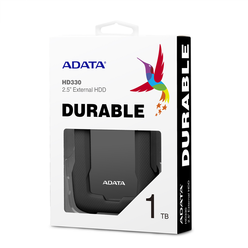 Жесткий диск A-Data USB3.0 1TB AHD330-1TU31-CBK HD330 DashDrive Durable 2.5" черный