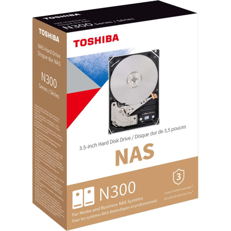 Жесткий диск Toshiba N300  NAS SATA3 3.5" 18TB 7200 512Mb 6Gb/s 1 year warranty (replacement ST18000