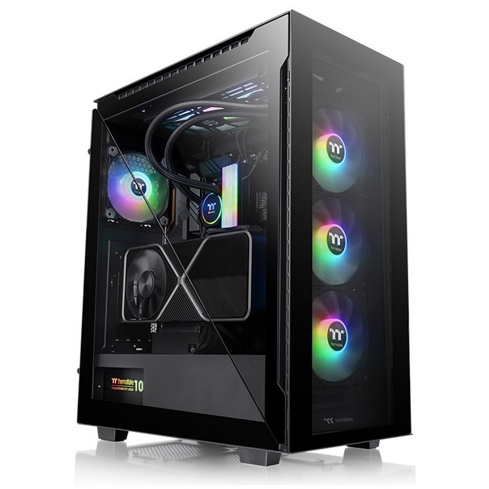 Корпус Thermaltake Divider 500 TG ARGB CA-1T4-00M1WN-01 Black/Win/SPCC/Tempered Glass*4/120mm ARGB F