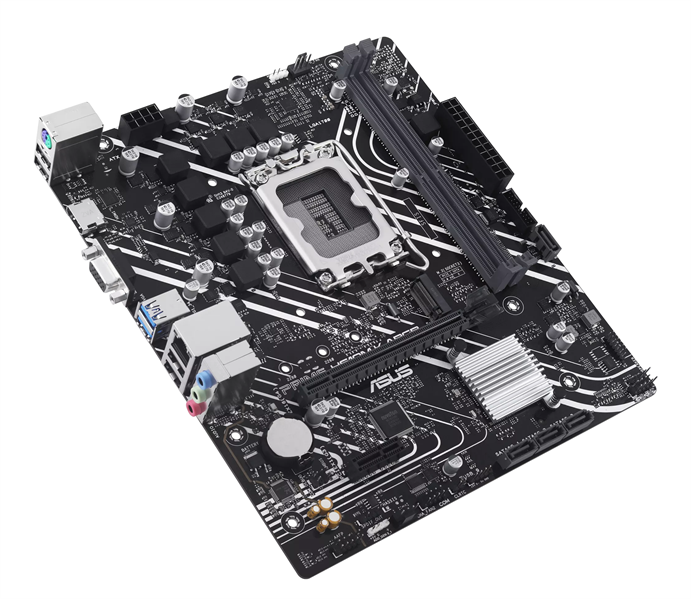 Материнская плата ASUS PRIME H610M-K ARGB, LGA1700, H610, 2*DDR5, 2*DDR5, 4*SATA, 1*M.2, 2*USB 3.2, 