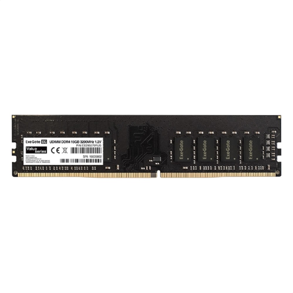 Модуль памяти ExeGate Value DIMM DDR4 16GB <PC4-25600> 3200MHz CL22