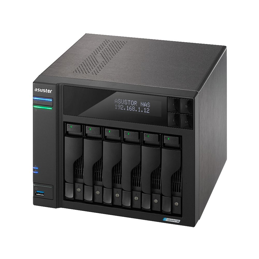 сетевое хранилище ASUSTOR AS6706T 6-Bay NAS/Media player/Intel Celeron N5105 2.0GHz up to 2.9GHz, 8G