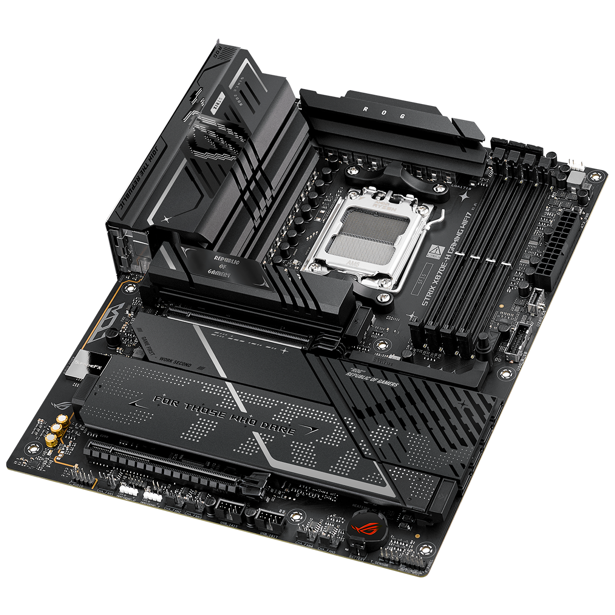 Материнская плата Asus ROG STRIX X870E-H GAMING WIFI7 Socket AM5 AMD X870E 4xDDR5 ATX AC`97 8ch(7.1)