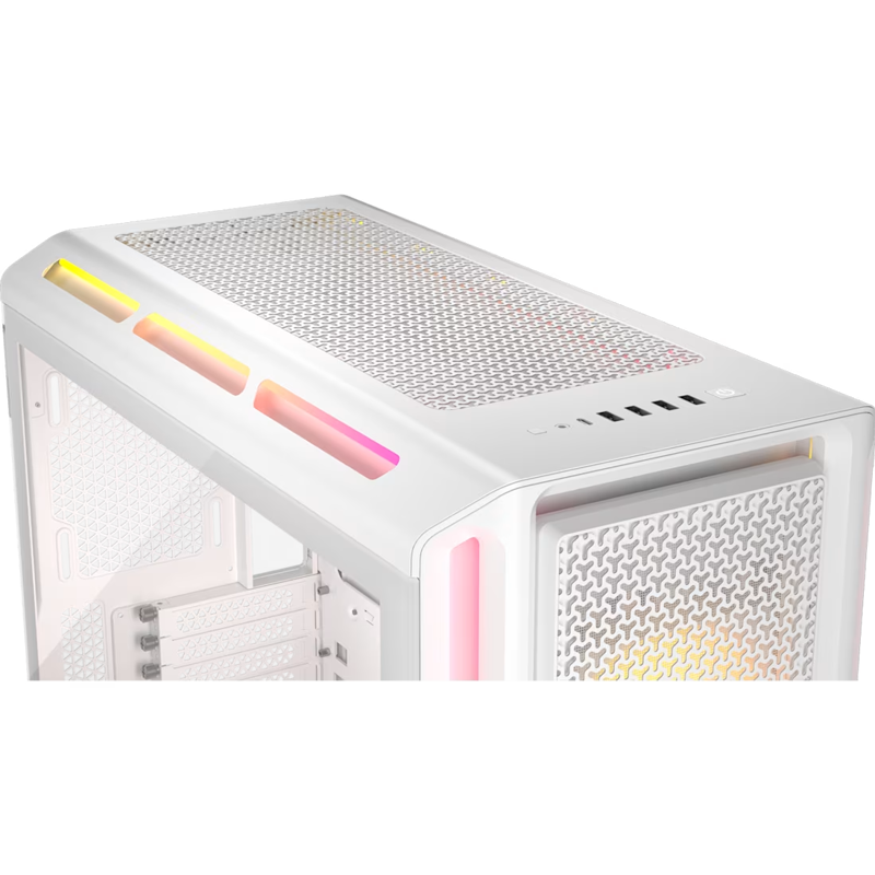 Корпус Corsair iCUE LINK 5000T LX RGB, Midi-Tower, TG, 3x120mm RGB, 4xUSB-A 3.2, 1xUSB 3.2 Type-C, E