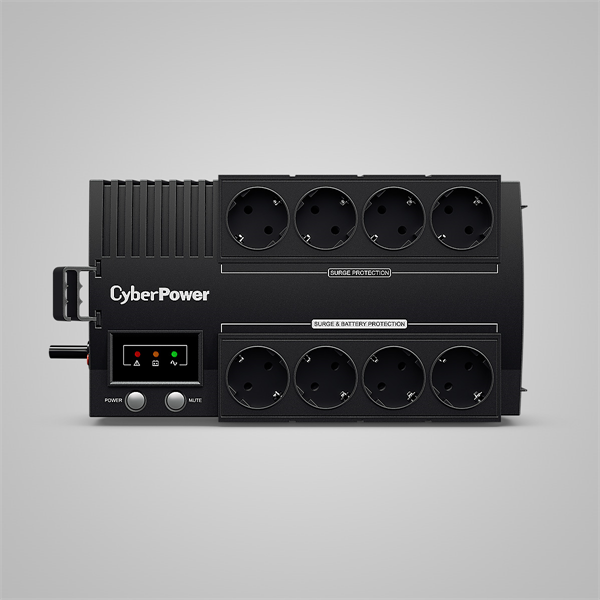 ИБП CyberPower BS850E Line-interactive 850VA/480W (Euro x8, USB-порт, 288x118x166(мм), 4,7кг)