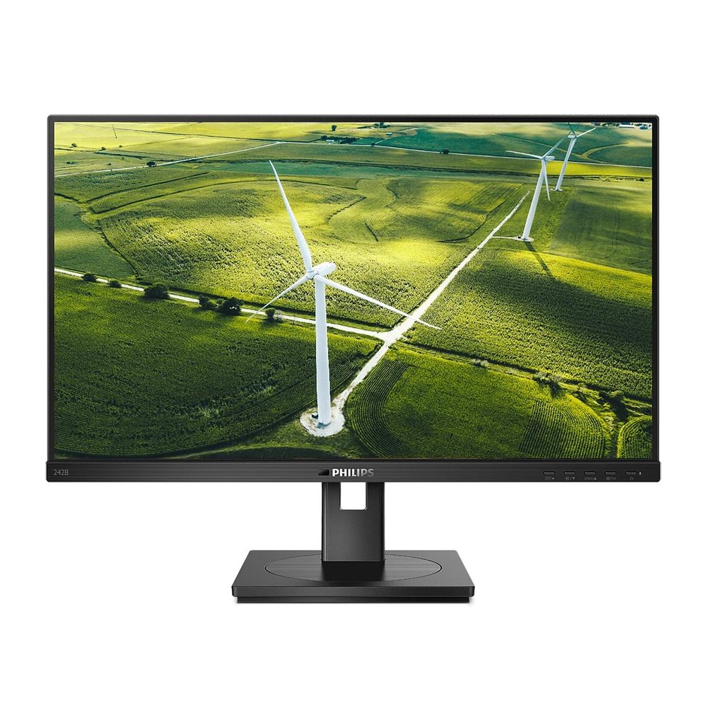Монитор Philips 23.8" 242B1G (00/01) Black (IPS, 1920x1080, D-sub+DVI+HDMI+DP, 4 ms, 178°/178°, 250 cd/m, 1000:1(50M:1), MM, Pivot) (772338)